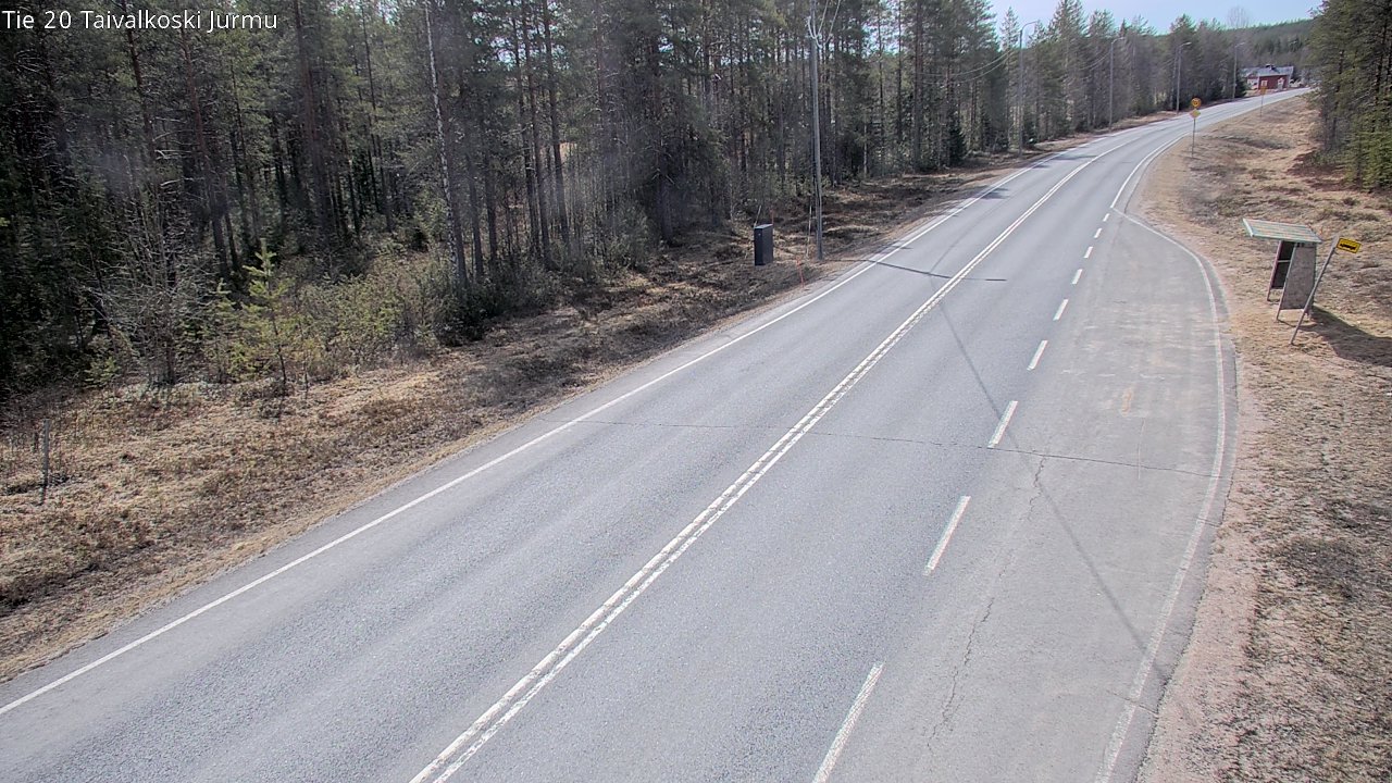 Weather Camera Image Väg 20 Taivalkoski, Jurmu, Taivalkoski, Pohjois-Pohjanmaa