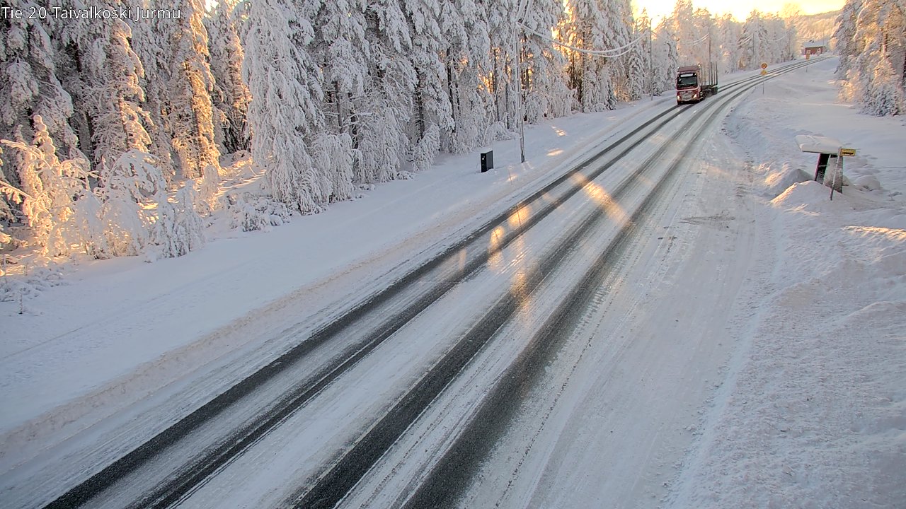Weather Camera Image Road 20 Taivalkoski, Jurmu, Taivalkoski, Pohjois-Pohjanmaa