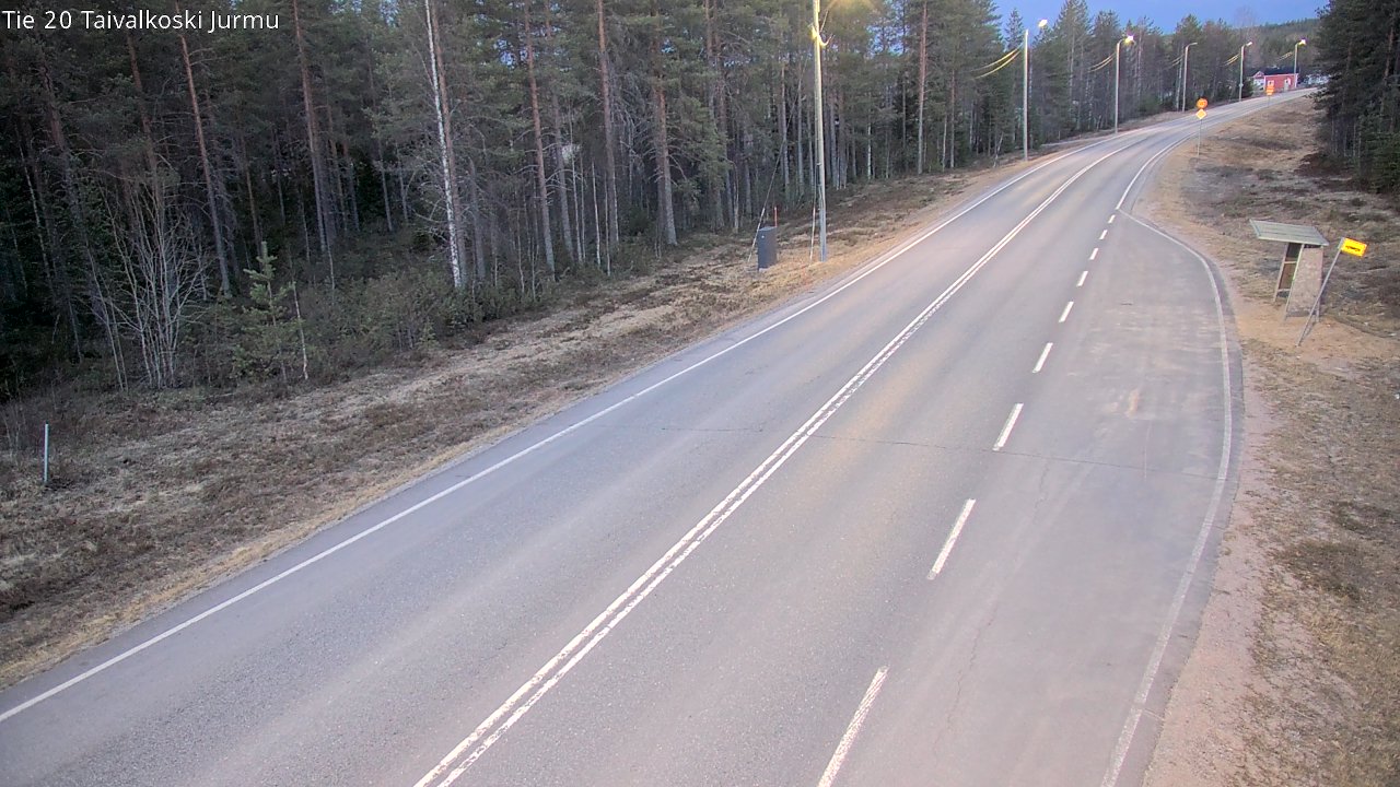 Weather Camera Image Väg 20 Taivalkoski, Jurmu, Taivalkoski, Pohjois-Pohjanmaa