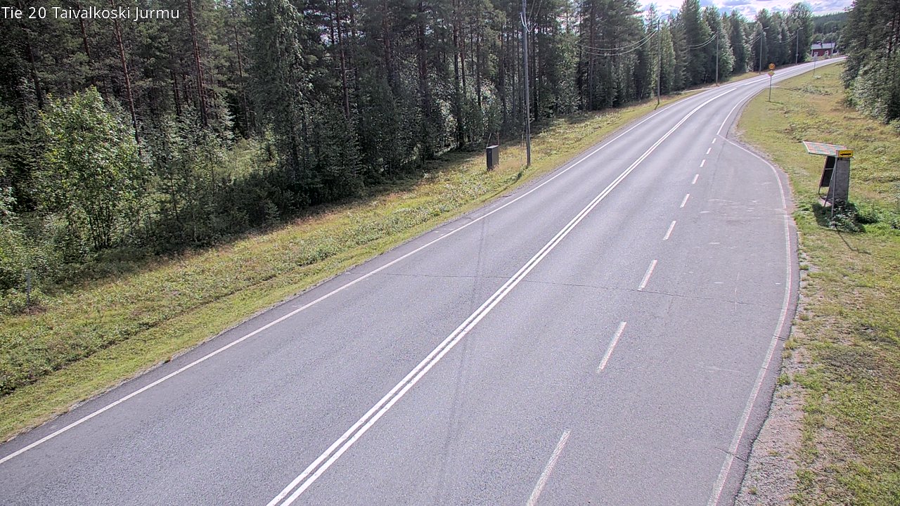 Weather Camera Image Road 20 Taivalkoski, Jurmu, Taivalkoski, Pohjois-Pohjanmaa
