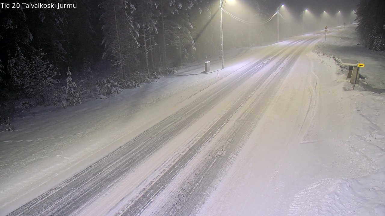 Weather Camera Image Väg 20 Taivalkoski, Jurmu, Taivalkoski, Pohjois-Pohjanmaa