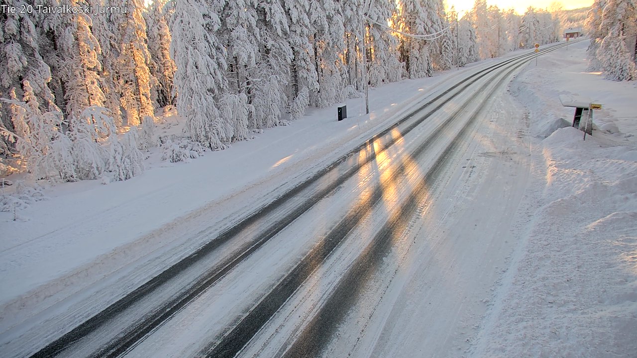 Weather Camera Image Road 20 Taivalkoski, Jurmu, Taivalkoski, Pohjois-Pohjanmaa