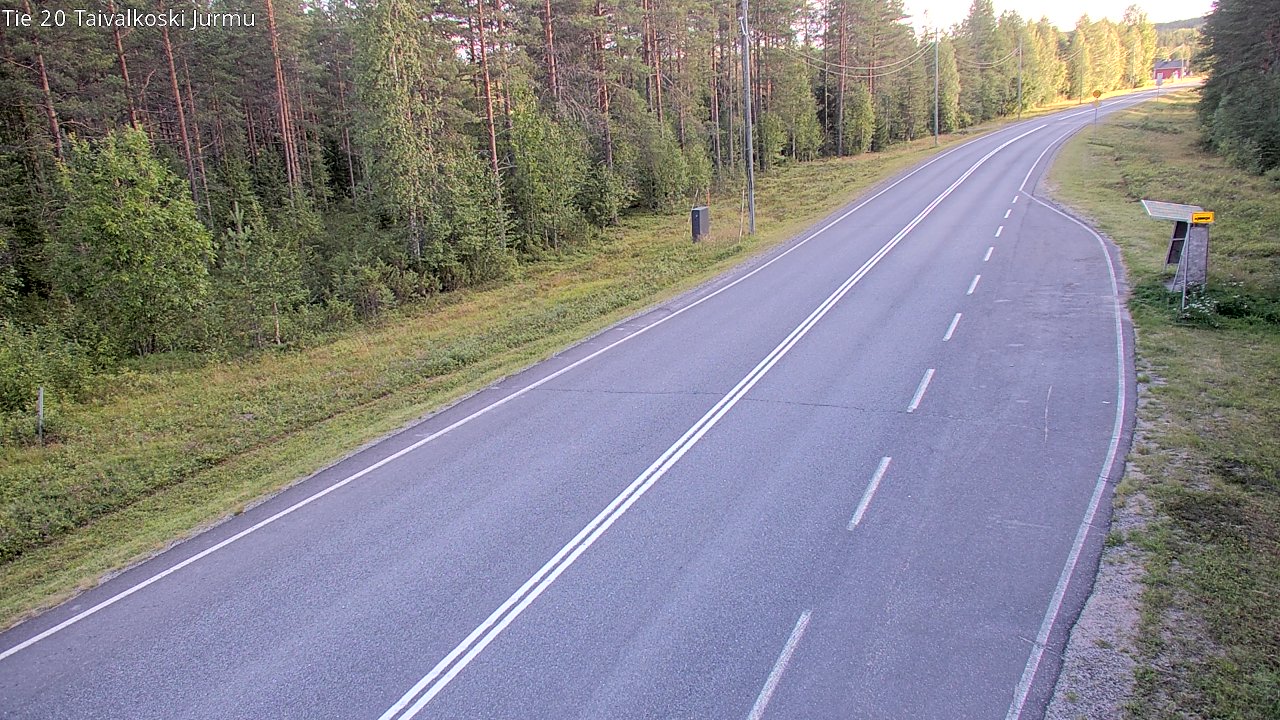 Kelikamerat Kuva Tie 20 Taivalkoski, Jurmu, Taivalkoski, Pohjois-Pohjanmaa