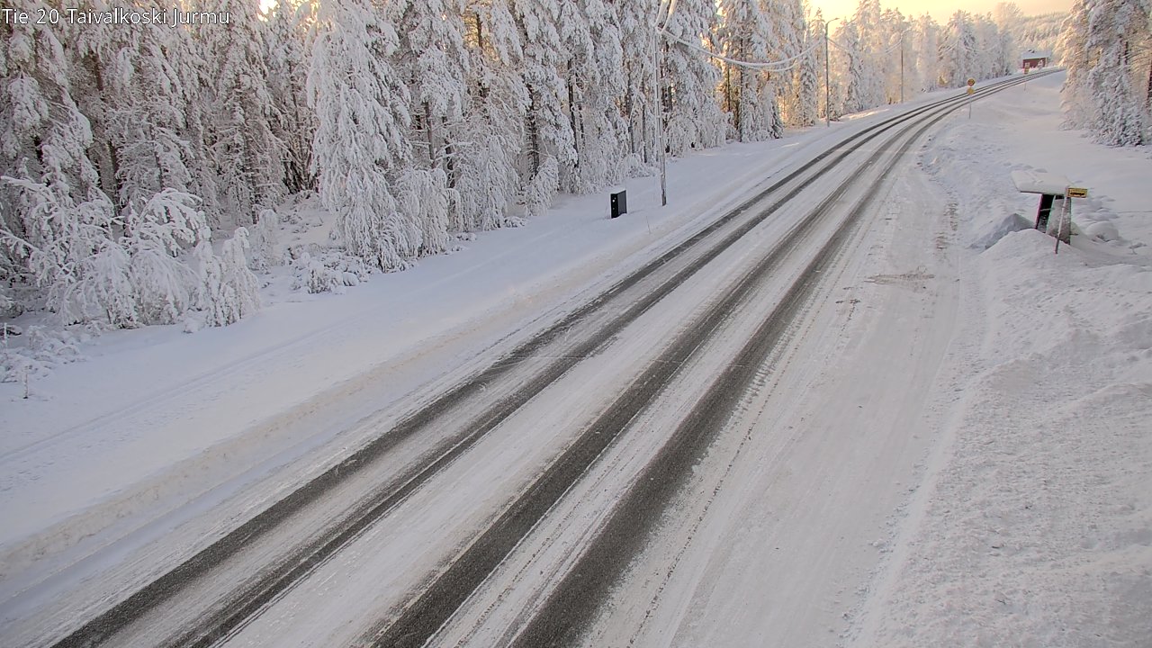 Weather Camera Image Road 20 Taivalkoski, Jurmu, Taivalkoski, Pohjois-Pohjanmaa