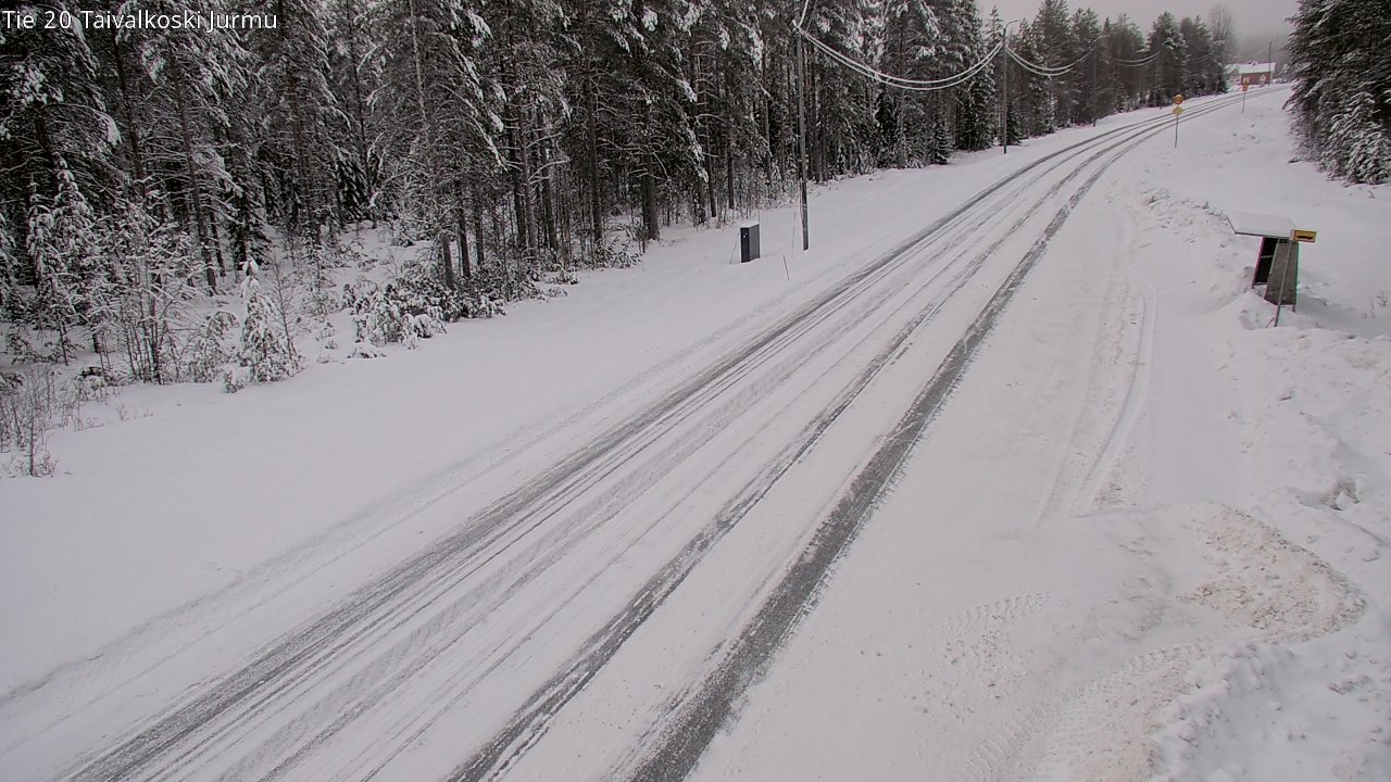 Weather Camera Image Road 20 Taivalkoski, Jurmu, Taivalkoski, Pohjois-Pohjanmaa