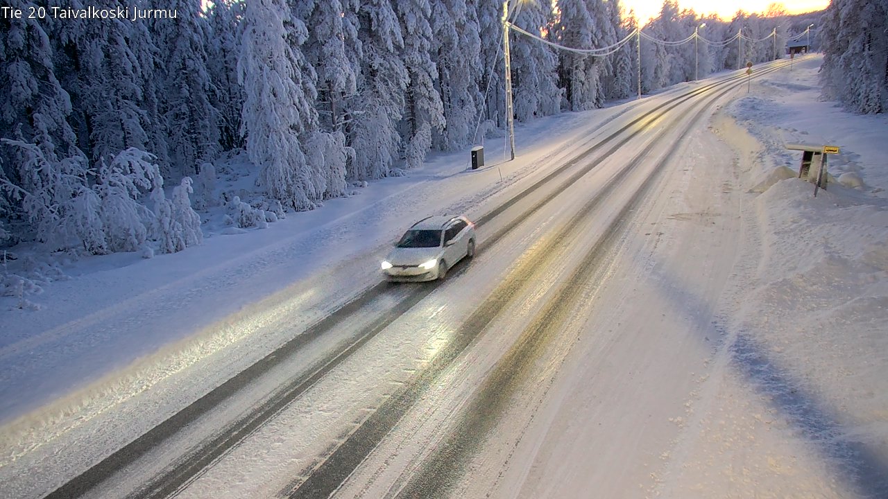 Weather Camera Image Road 20 Taivalkoski, Jurmu, Taivalkoski, Pohjois-Pohjanmaa