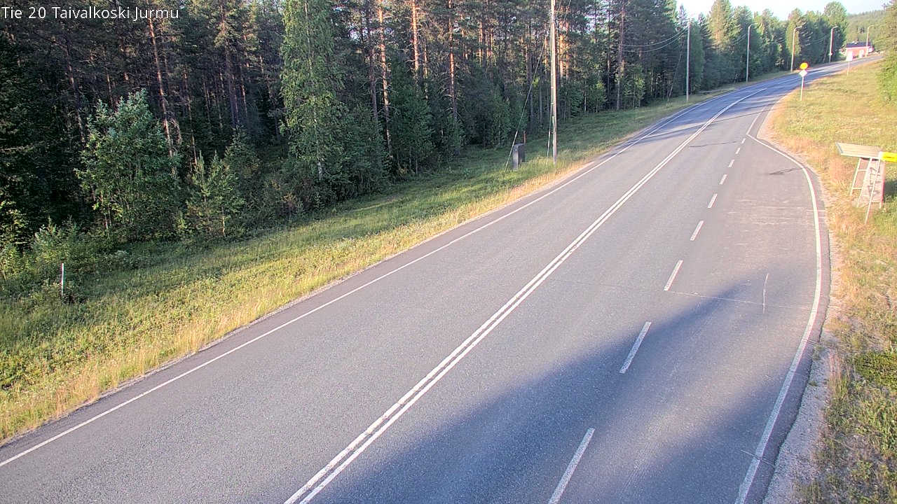 Kelikamerat Kuva Tie 20 Taivalkoski, Jurmu, Taivalkoski, Pohjois-Pohjanmaa