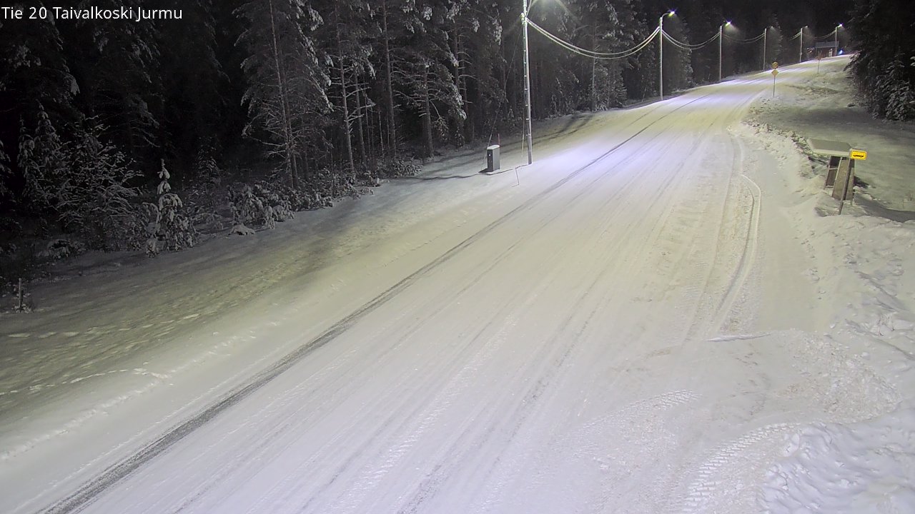 Weather Camera Image Road 20 Taivalkoski, Jurmu, Taivalkoski, Pohjois-Pohjanmaa