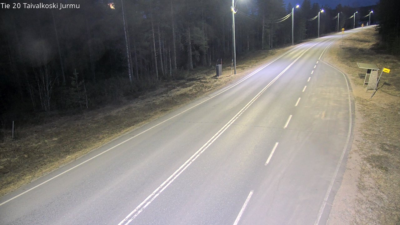 Weather Camera Image Road 20 Taivalkoski, Jurmu, Taivalkoski, Pohjois-Pohjanmaa