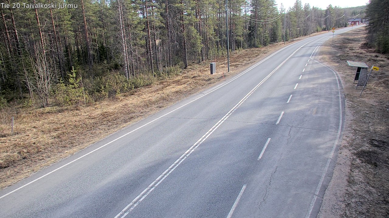 Weather Camera Image Väg 20 Taivalkoski, Jurmu, Taivalkoski, Pohjois-Pohjanmaa