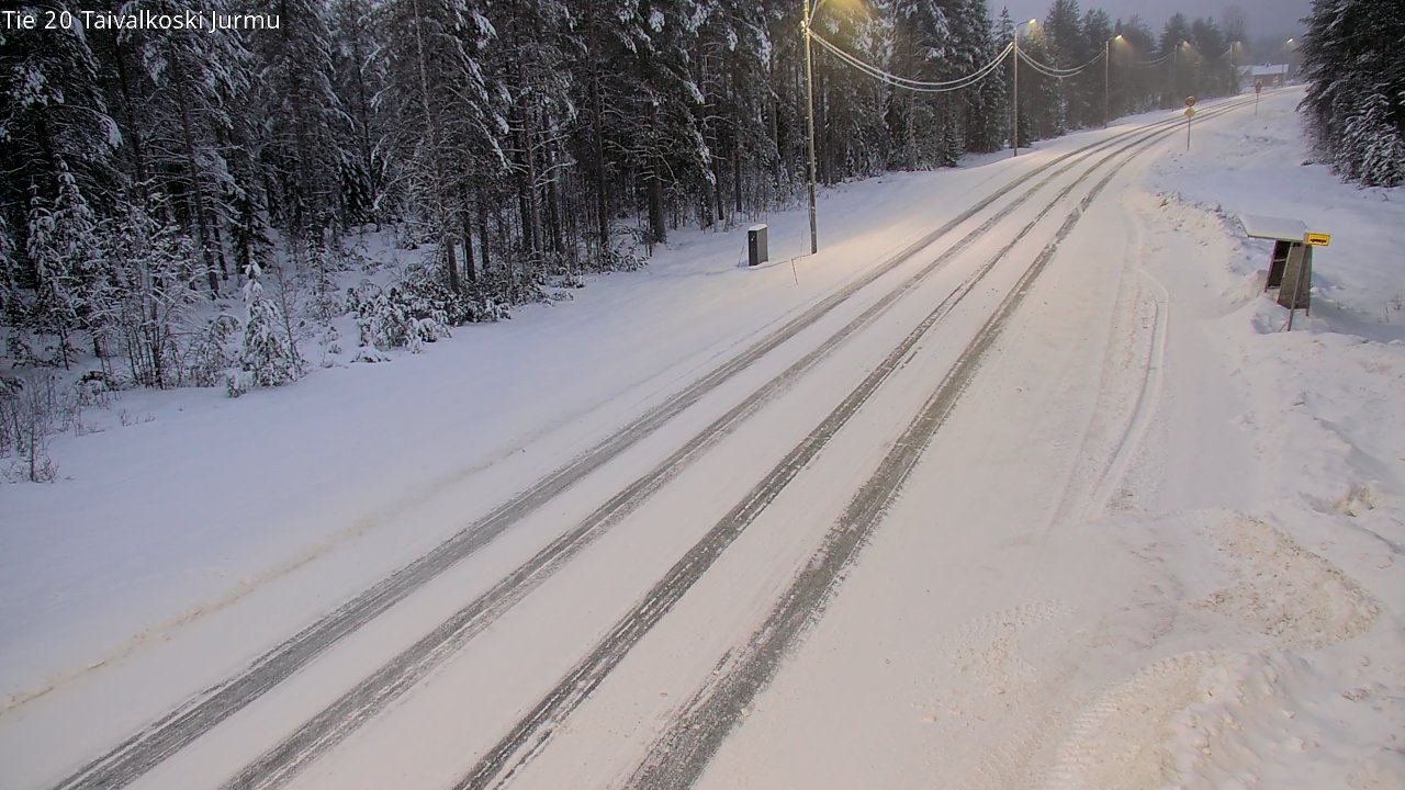 Weather Camera Image Road 20 Taivalkoski, Jurmu, Taivalkoski, Pohjois-Pohjanmaa