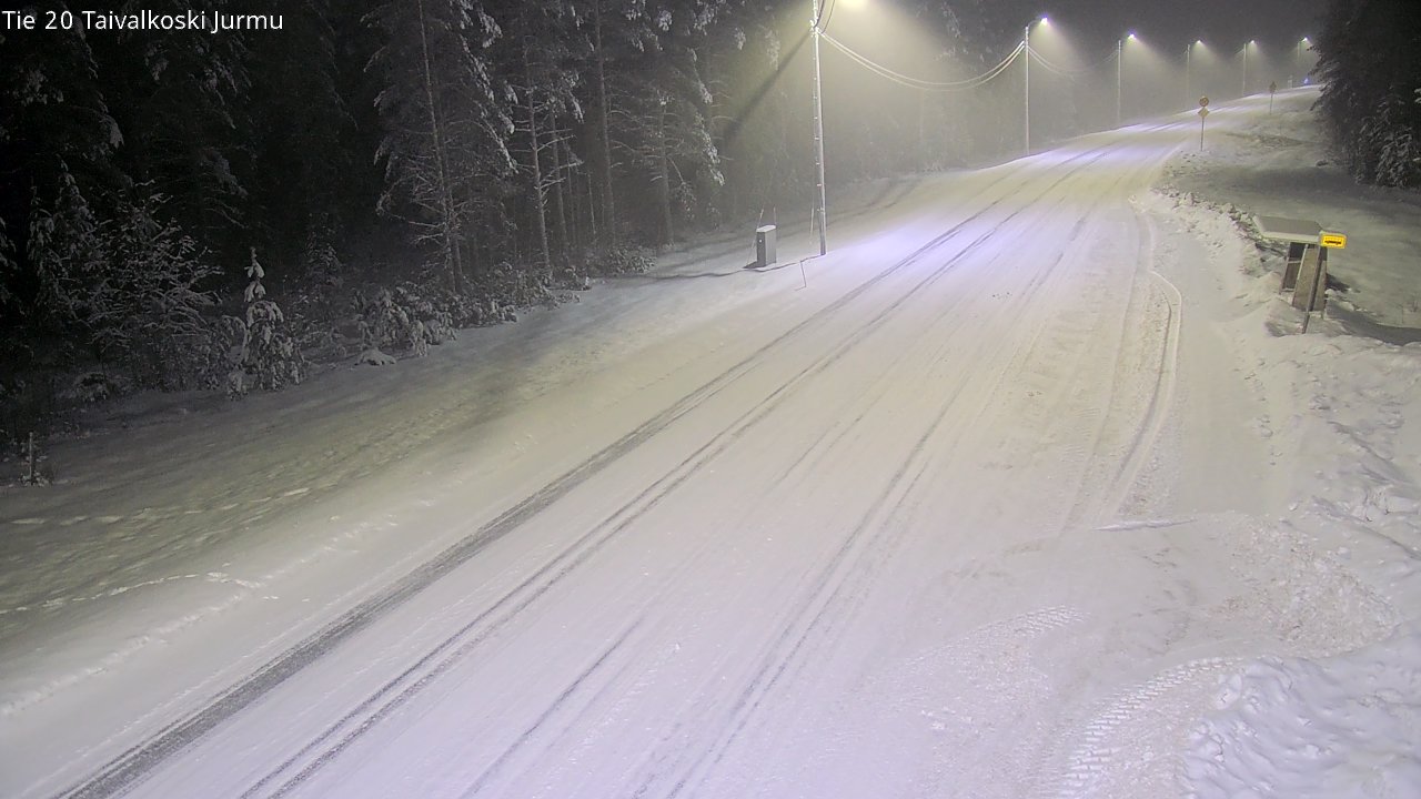 Weather Camera Image Road 20 Taivalkoski, Jurmu, Taivalkoski, Pohjois-Pohjanmaa