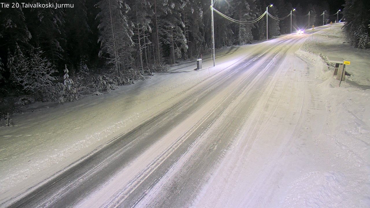 Weather Camera Image Väg 20 Taivalkoski, Jurmu, Taivalkoski, Pohjois-Pohjanmaa