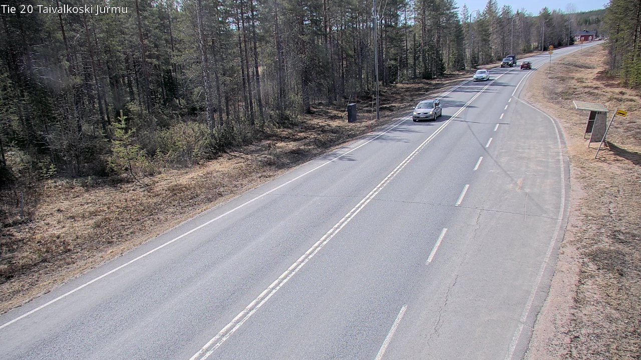 Weather Camera Image Väg 20 Taivalkoski, Jurmu, Taivalkoski, Pohjois-Pohjanmaa