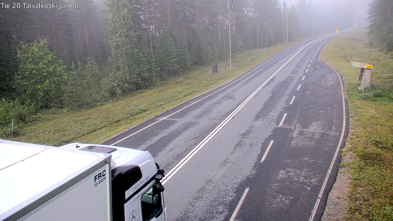 Weather Camera Image Väg 20 Taivalkoski, Jurmu, Taivalkoski, Pohjois-Pohjanmaa