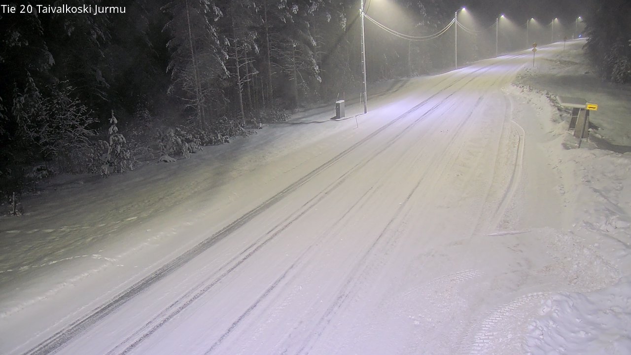 Weather Camera Image Road 20 Taivalkoski, Jurmu, Taivalkoski, Pohjois-Pohjanmaa