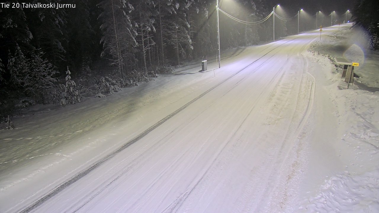 Weather Camera Image Road 20 Taivalkoski, Jurmu, Taivalkoski, Pohjois-Pohjanmaa