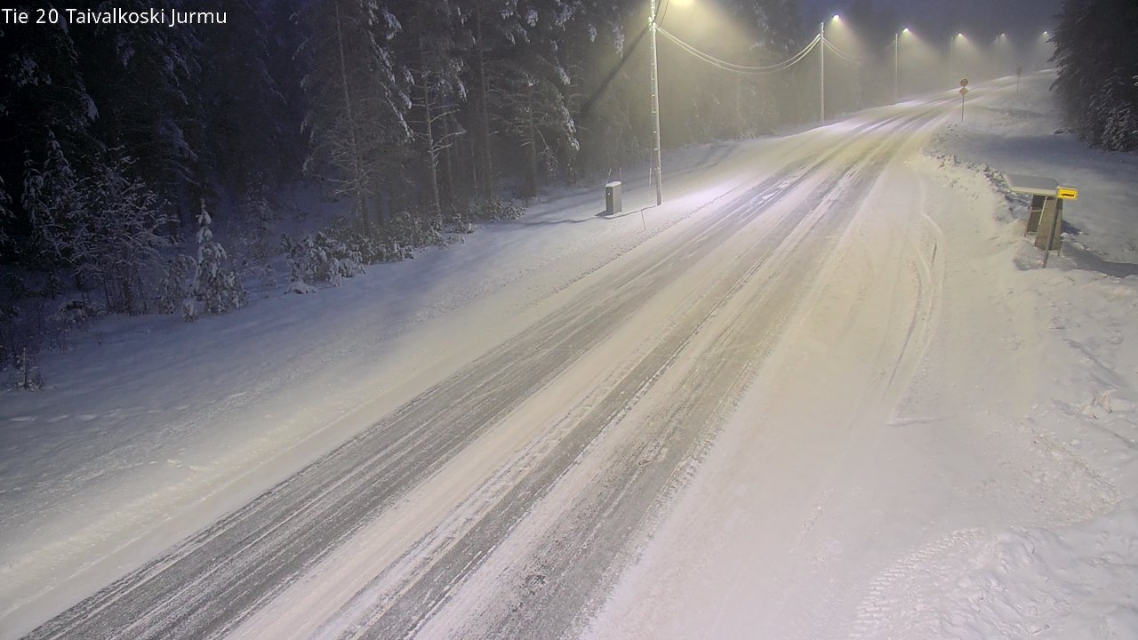 Weather Camera Image Road 20 Taivalkoski, Jurmu, Taivalkoski, Pohjois-Pohjanmaa