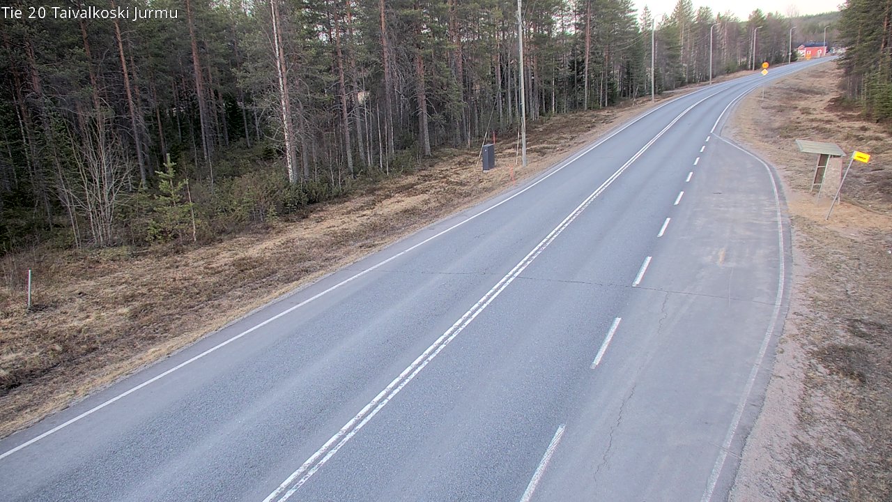Weather Camera Image Väg 20 Taivalkoski, Jurmu, Taivalkoski, Pohjois-Pohjanmaa