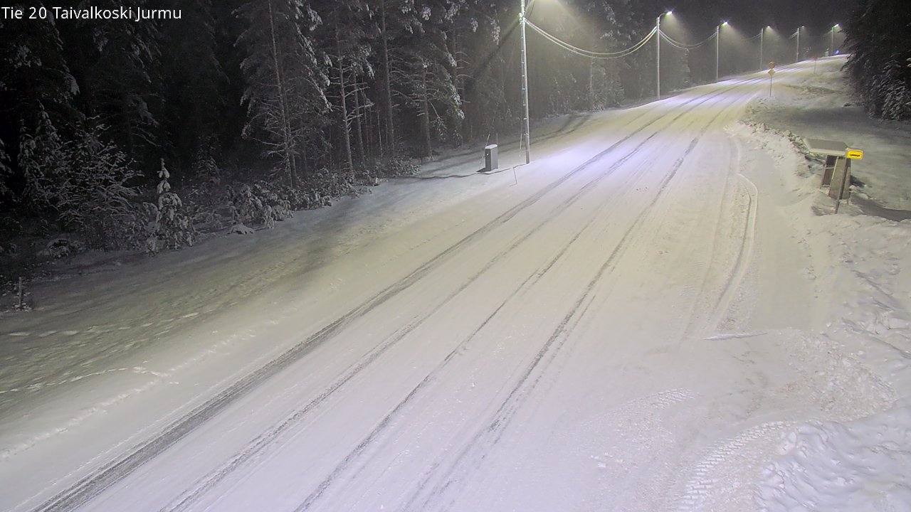 Weather Camera Image Road 20 Taivalkoski, Jurmu, Taivalkoski, Pohjois-Pohjanmaa