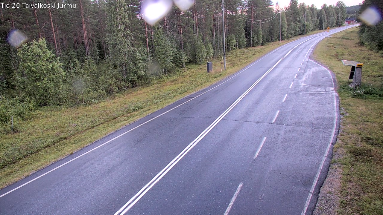 Kelikamerat Kuva Tie 20 Taivalkoski, Jurmu, Taivalkoski, Pohjois-Pohjanmaa