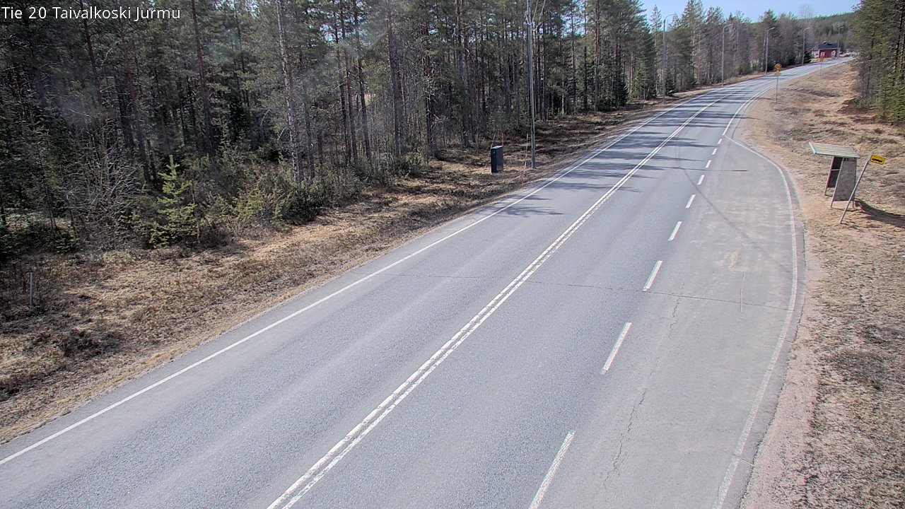Weather Camera Image Väg 20 Taivalkoski, Jurmu, Taivalkoski, Pohjois-Pohjanmaa