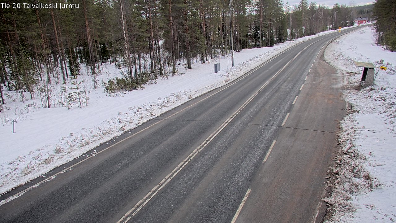 Weather Camera Image Väg 20 Taivalkoski, Jurmu, Taivalkoski, Pohjois-Pohjanmaa