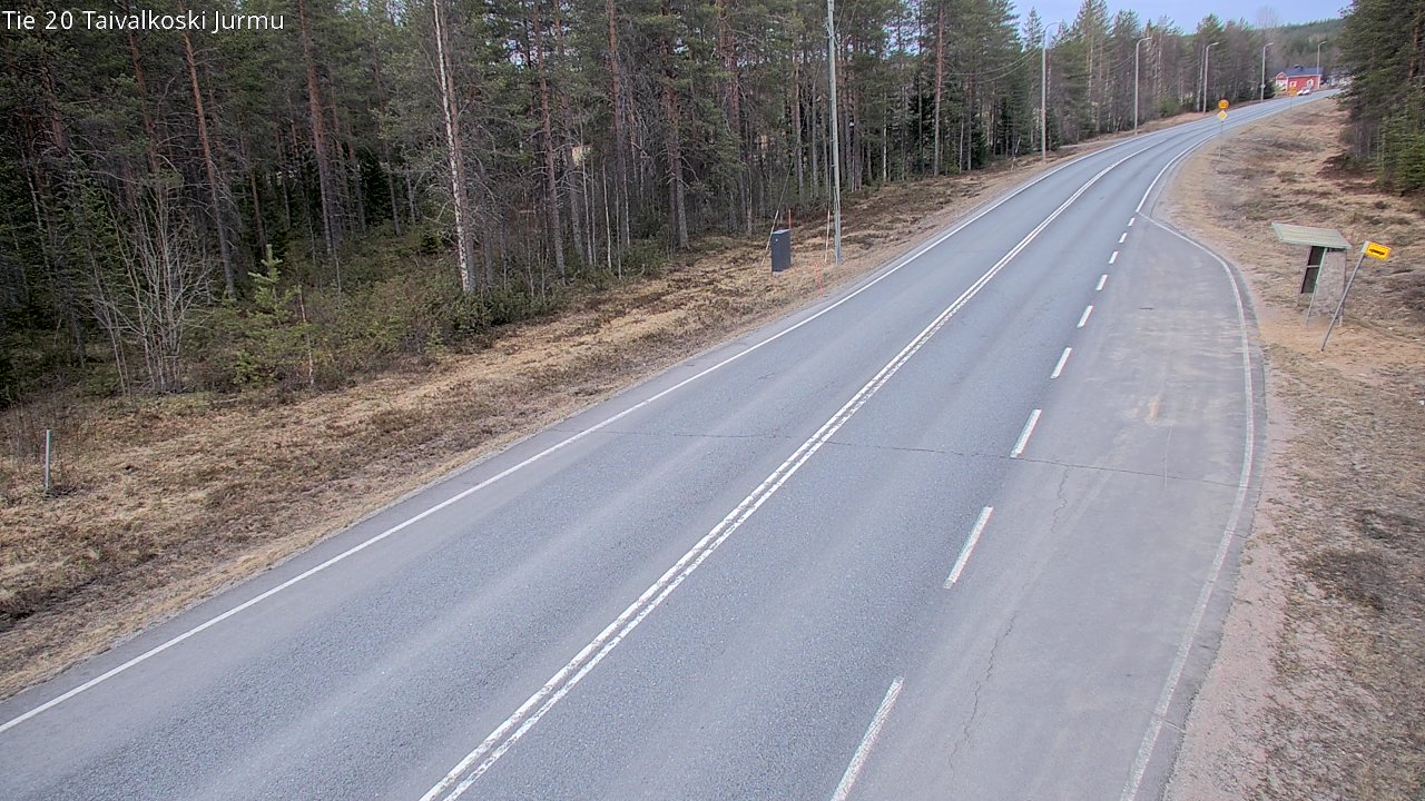 Weather Camera Image Väg 20 Taivalkoski, Jurmu, Taivalkoski, Pohjois-Pohjanmaa