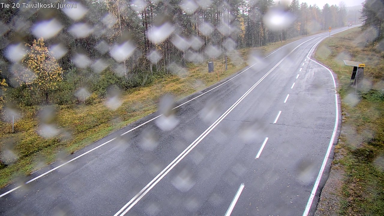Weather Camera Image Road 20 Taivalkoski, Jurmu, Taivalkoski, Pohjois-Pohjanmaa