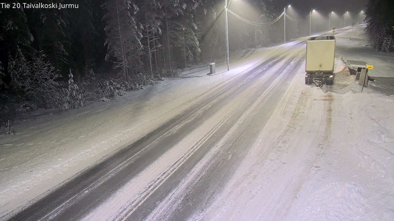 Weather Camera Image Väg 20 Taivalkoski, Jurmu, Taivalkoski, Pohjois-Pohjanmaa