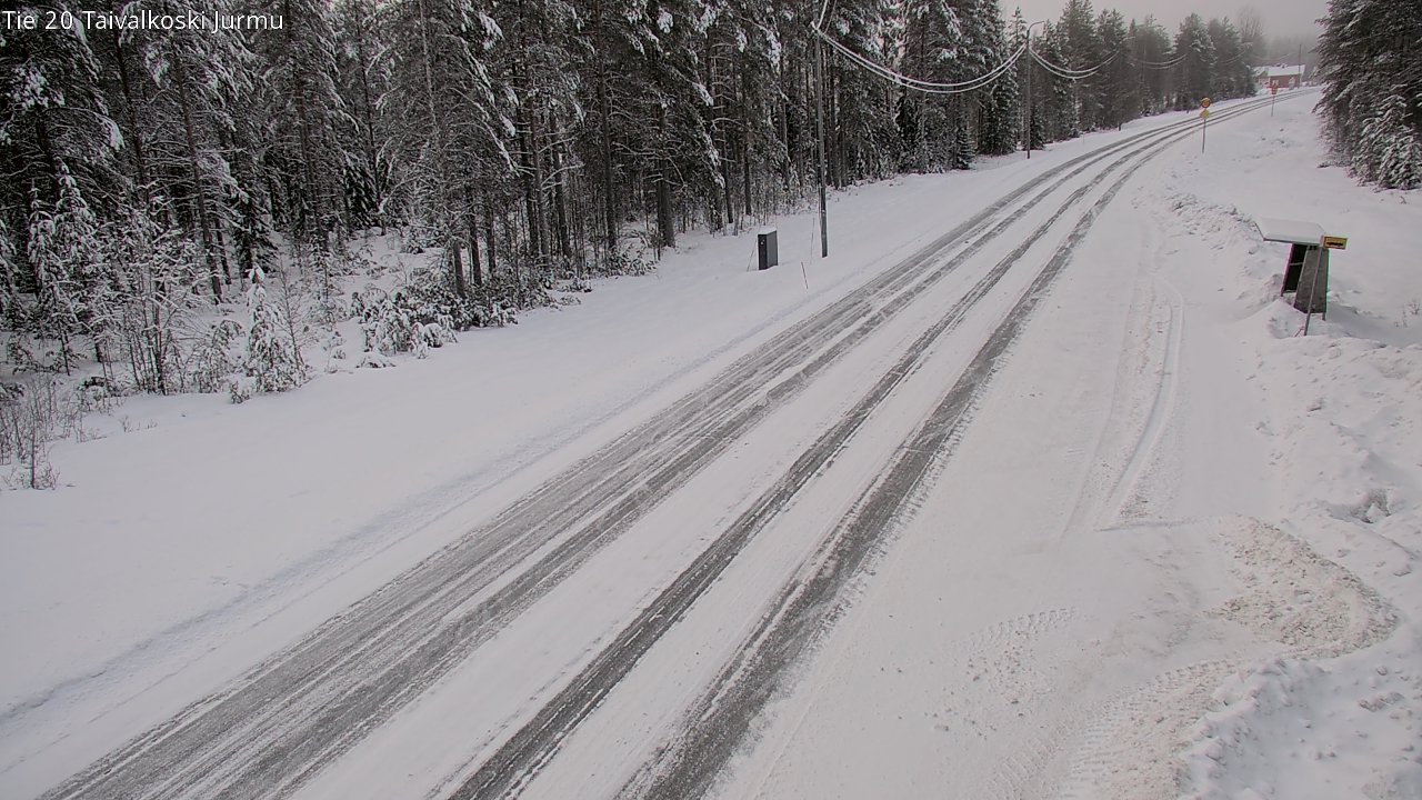 Weather Camera Image Road 20 Taivalkoski, Jurmu, Taivalkoski, Pohjois-Pohjanmaa