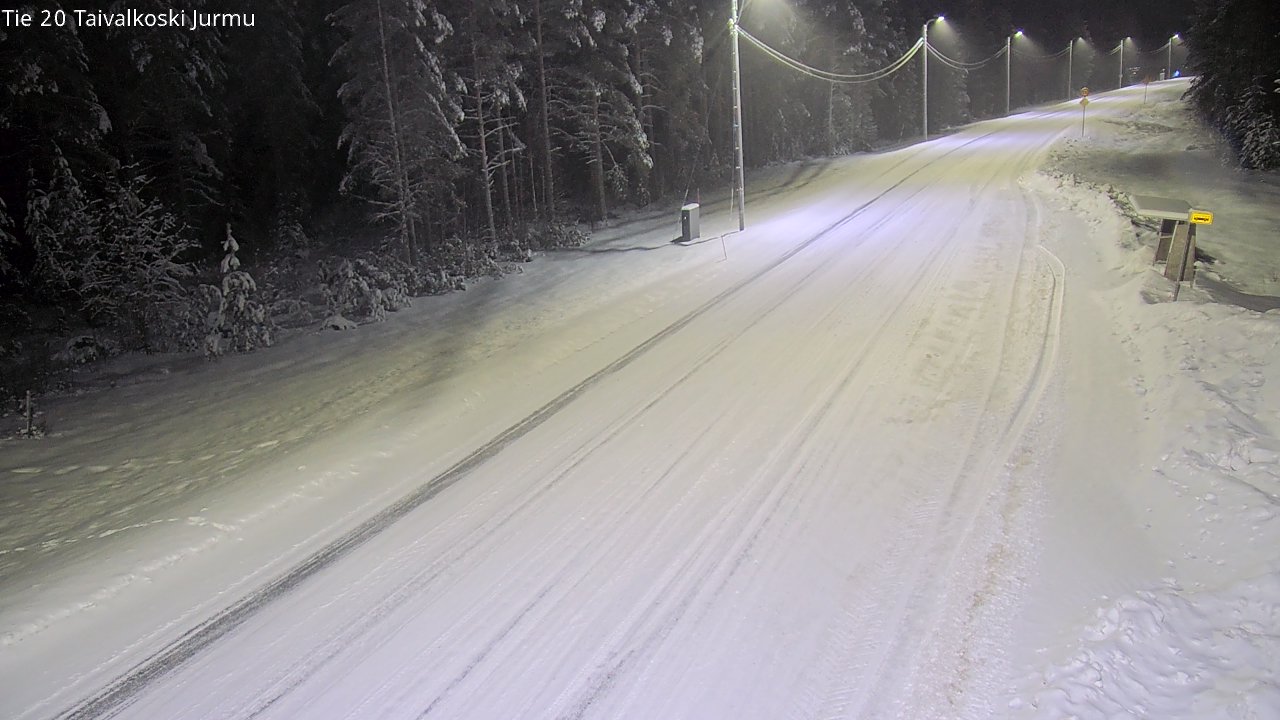 Weather Camera Image Road 20 Taivalkoski, Jurmu, Taivalkoski, Pohjois-Pohjanmaa