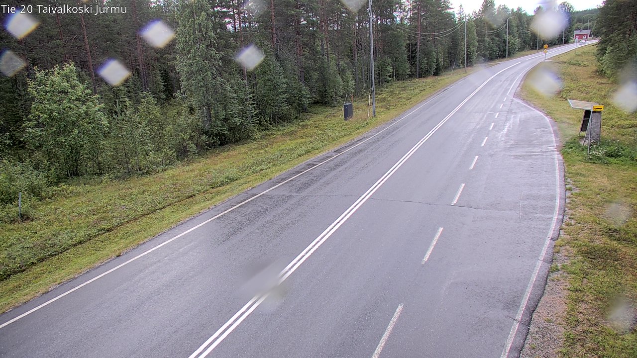 Weather Camera Image Väg 20 Taivalkoski, Jurmu, Taivalkoski, Pohjois-Pohjanmaa