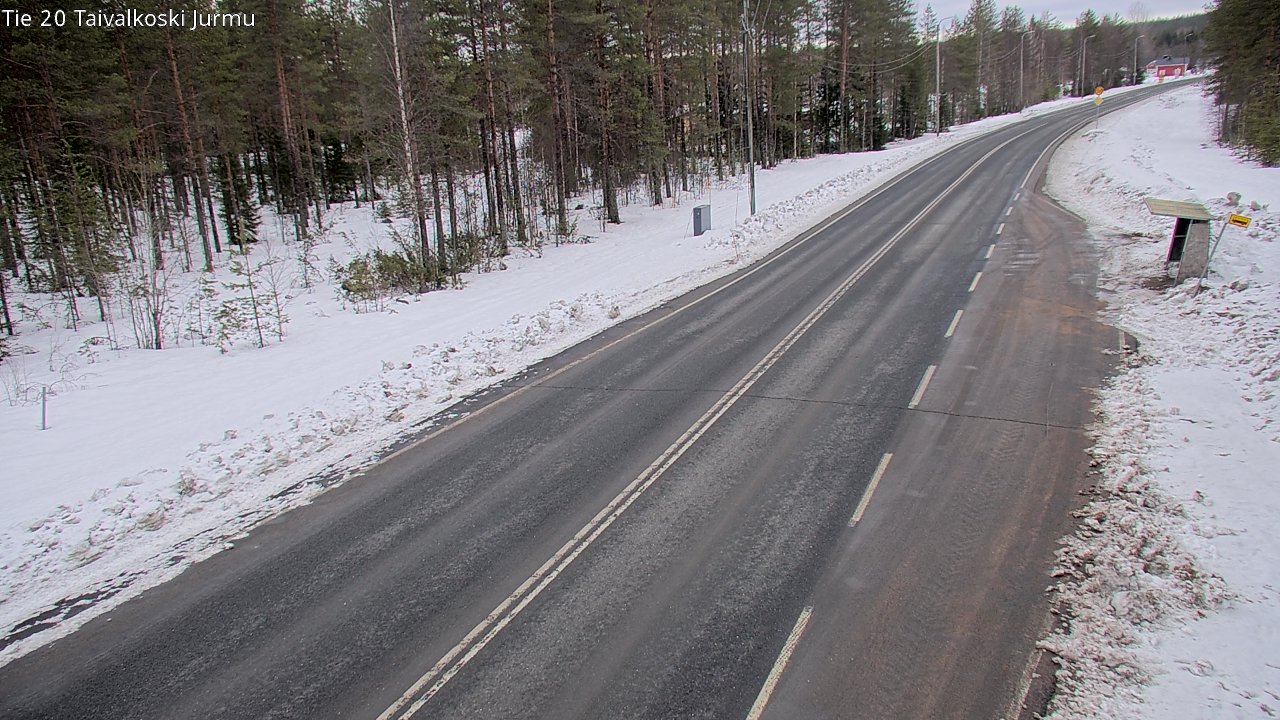 Weather Camera Image Väg 20 Taivalkoski, Jurmu, Taivalkoski, Pohjois-Pohjanmaa