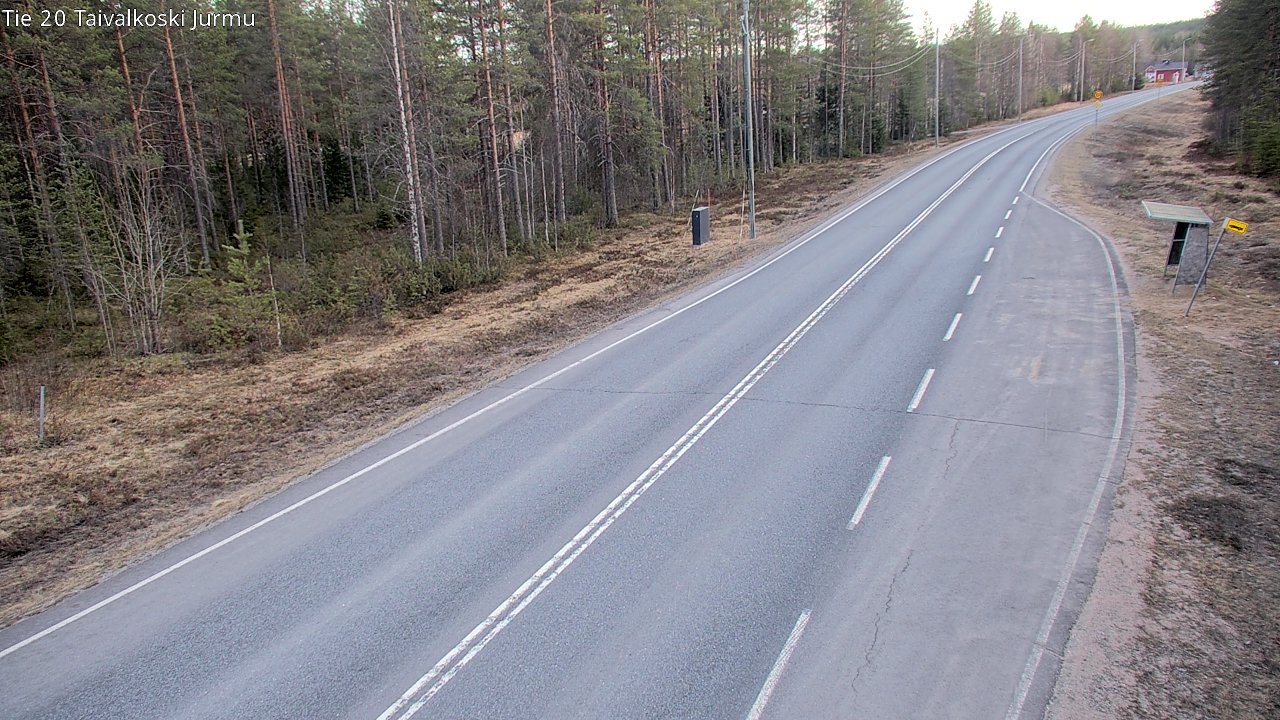 Weather Camera Image Väg 20 Taivalkoski, Jurmu, Taivalkoski, Pohjois-Pohjanmaa