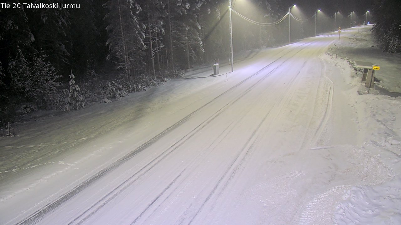 Weather Camera Image Road 20 Taivalkoski, Jurmu, Taivalkoski, Pohjois-Pohjanmaa