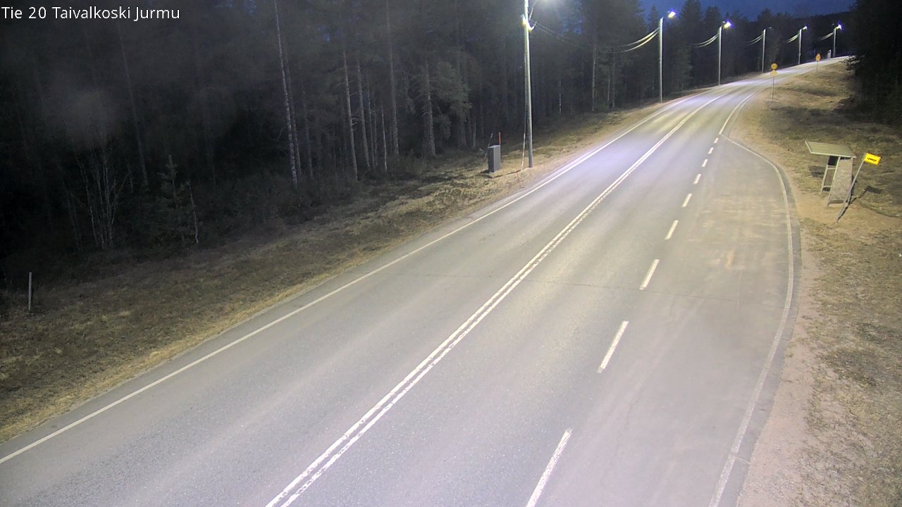 Weather Camera Image Väg 20 Taivalkoski, Jurmu, Taivalkoski, Pohjois-Pohjanmaa