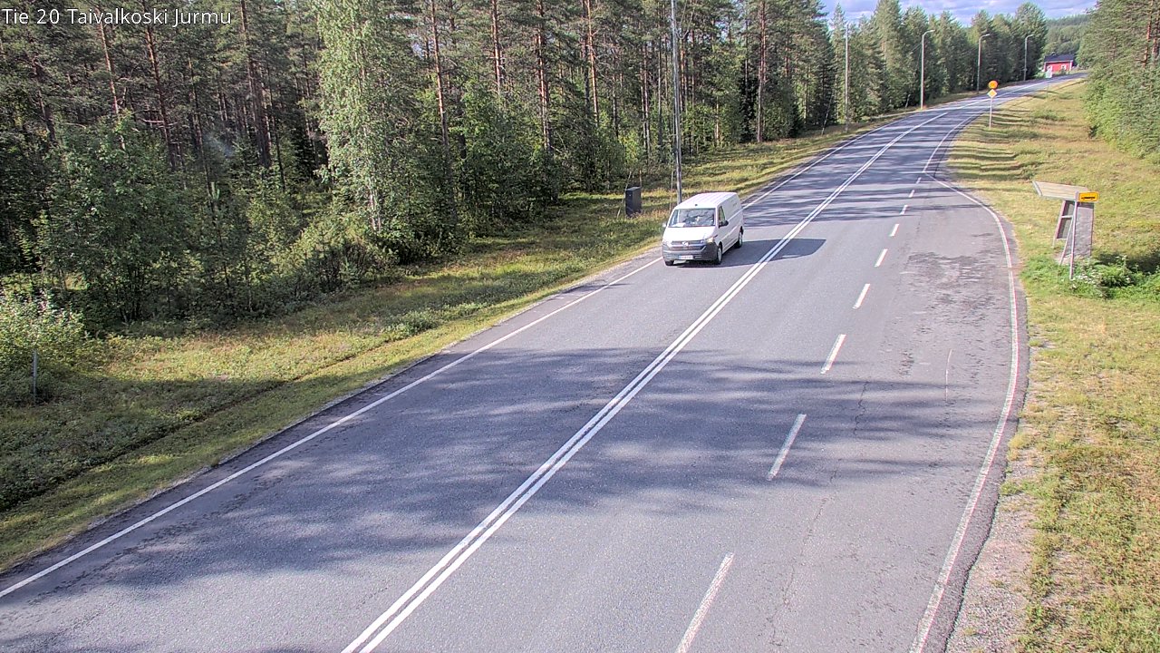 Weather Camera Image Väg 20 Taivalkoski, Jurmu, Taivalkoski, Pohjois-Pohjanmaa