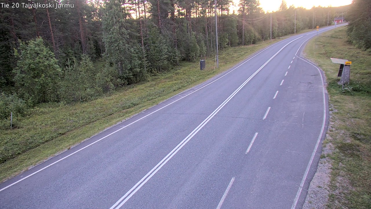 Kelikamerat Kuva Tie 20 Taivalkoski, Jurmu, Taivalkoski, Pohjois-Pohjanmaa