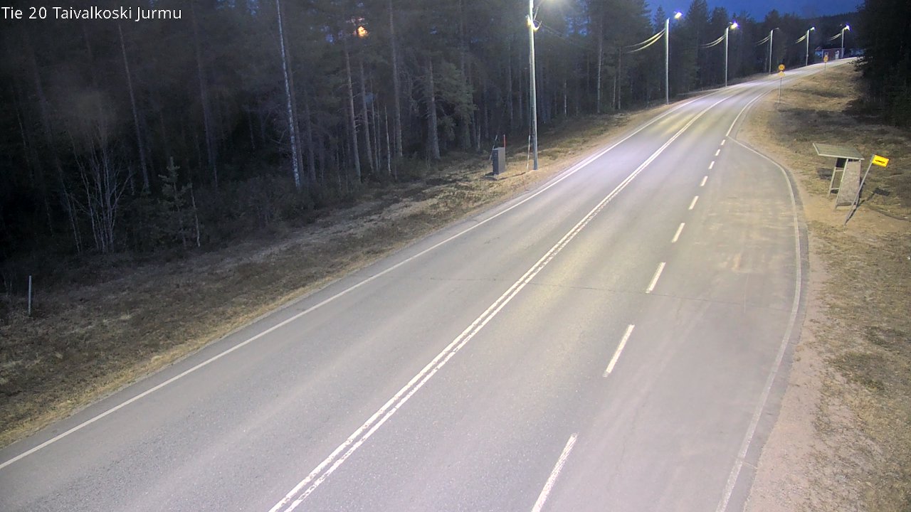 Weather Camera Image Väg 20 Taivalkoski, Jurmu, Taivalkoski, Pohjois-Pohjanmaa