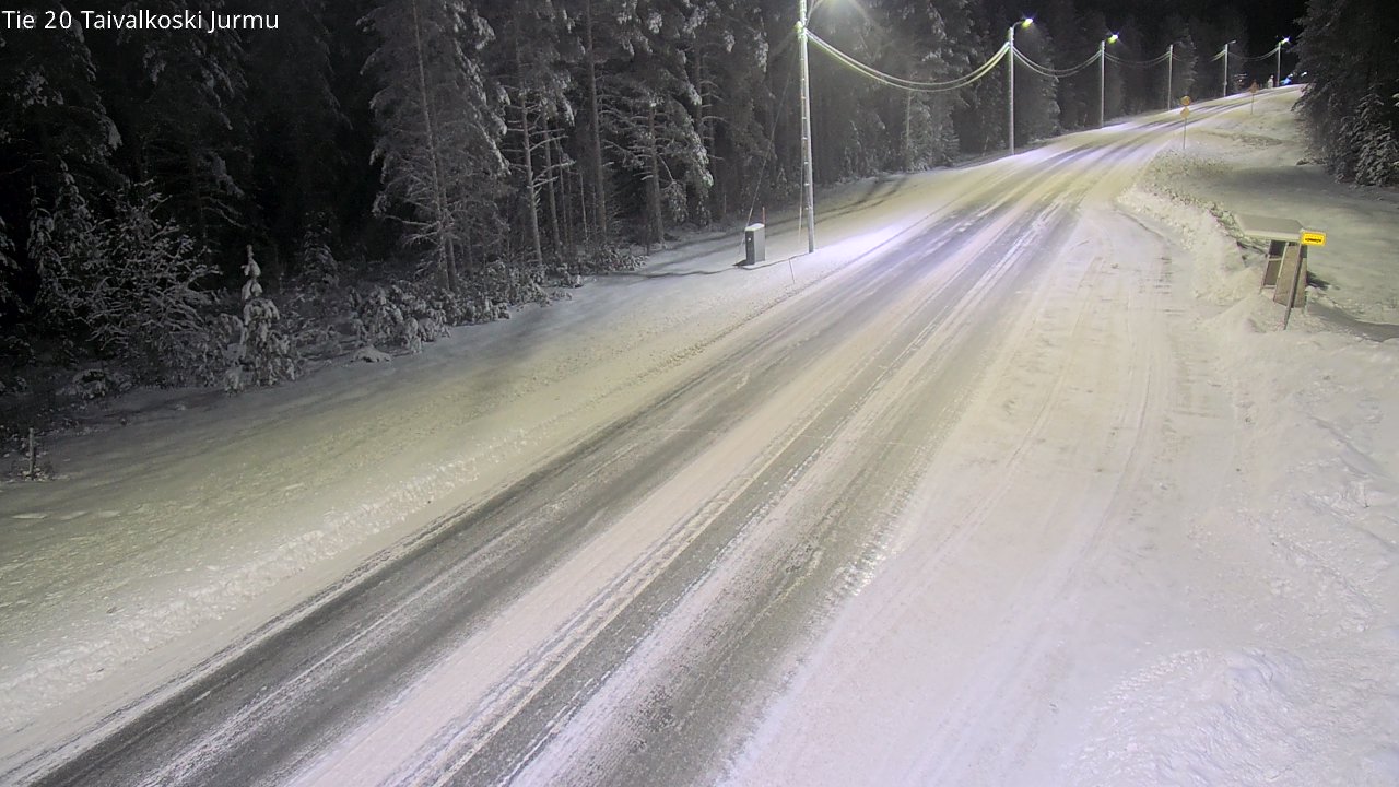 Weather Camera Image Väg 20 Taivalkoski, Jurmu, Taivalkoski, Pohjois-Pohjanmaa