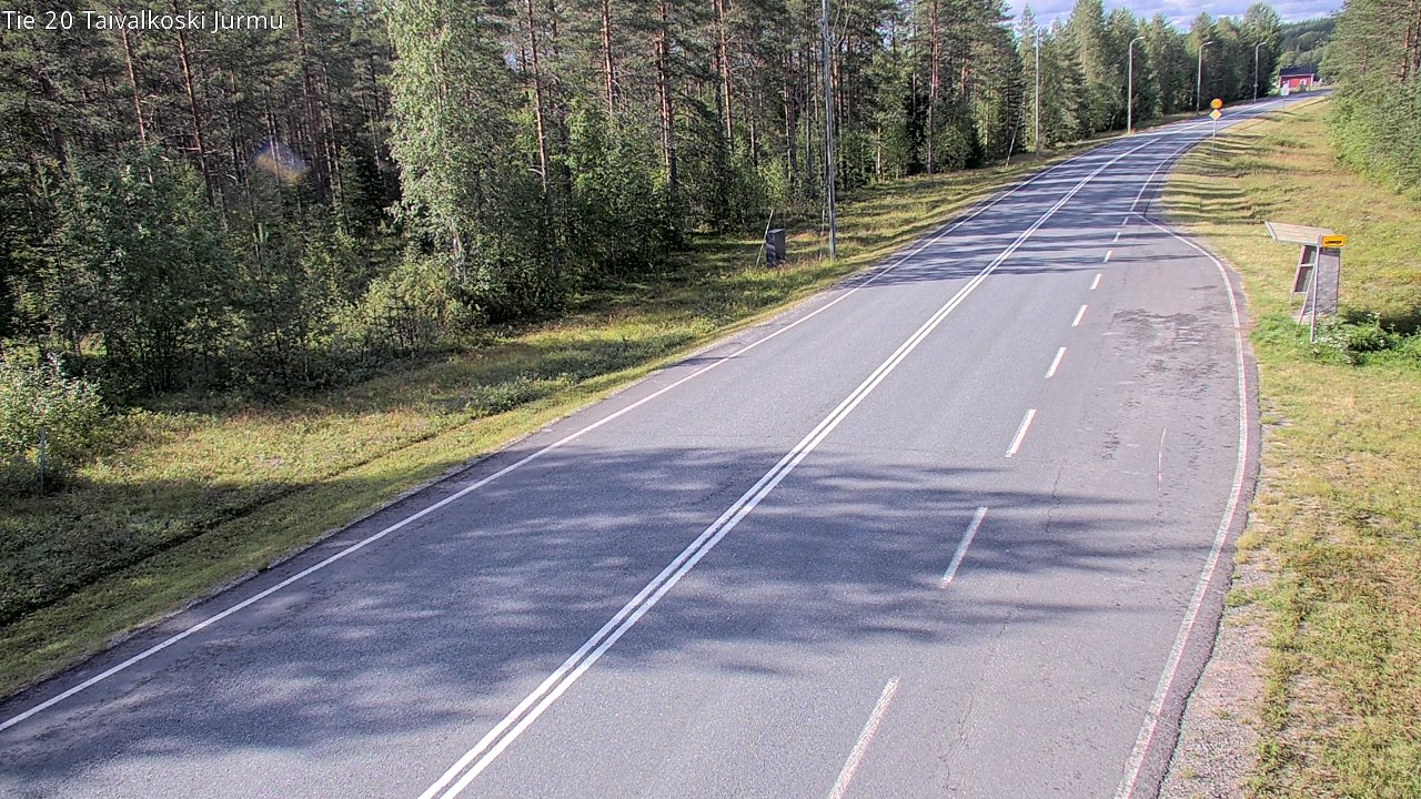 Weather Camera Image Väg 20 Taivalkoski, Jurmu, Taivalkoski, Pohjois-Pohjanmaa