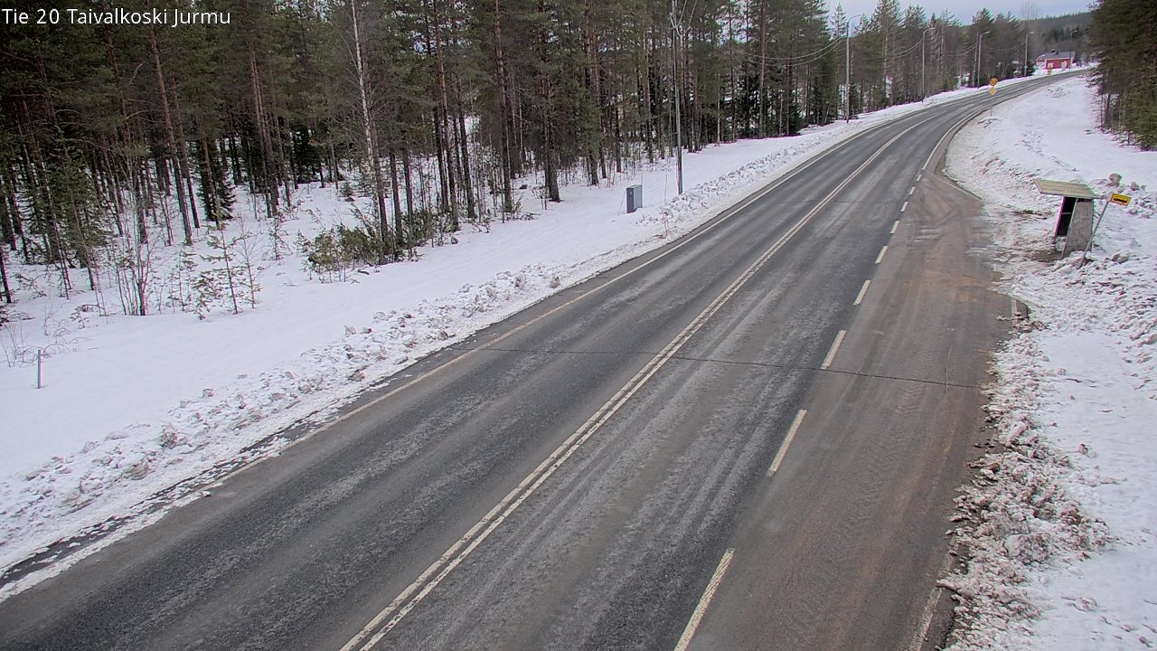 Weather Camera Image Väg 20 Taivalkoski, Jurmu, Taivalkoski, Pohjois-Pohjanmaa