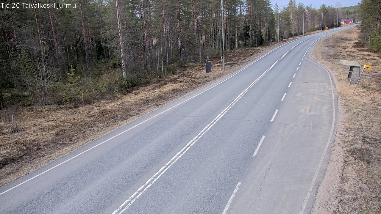 Weather Camera Image Road 20 Taivalkoski, Jurmu, Taivalkoski, Pohjois-Pohjanmaa