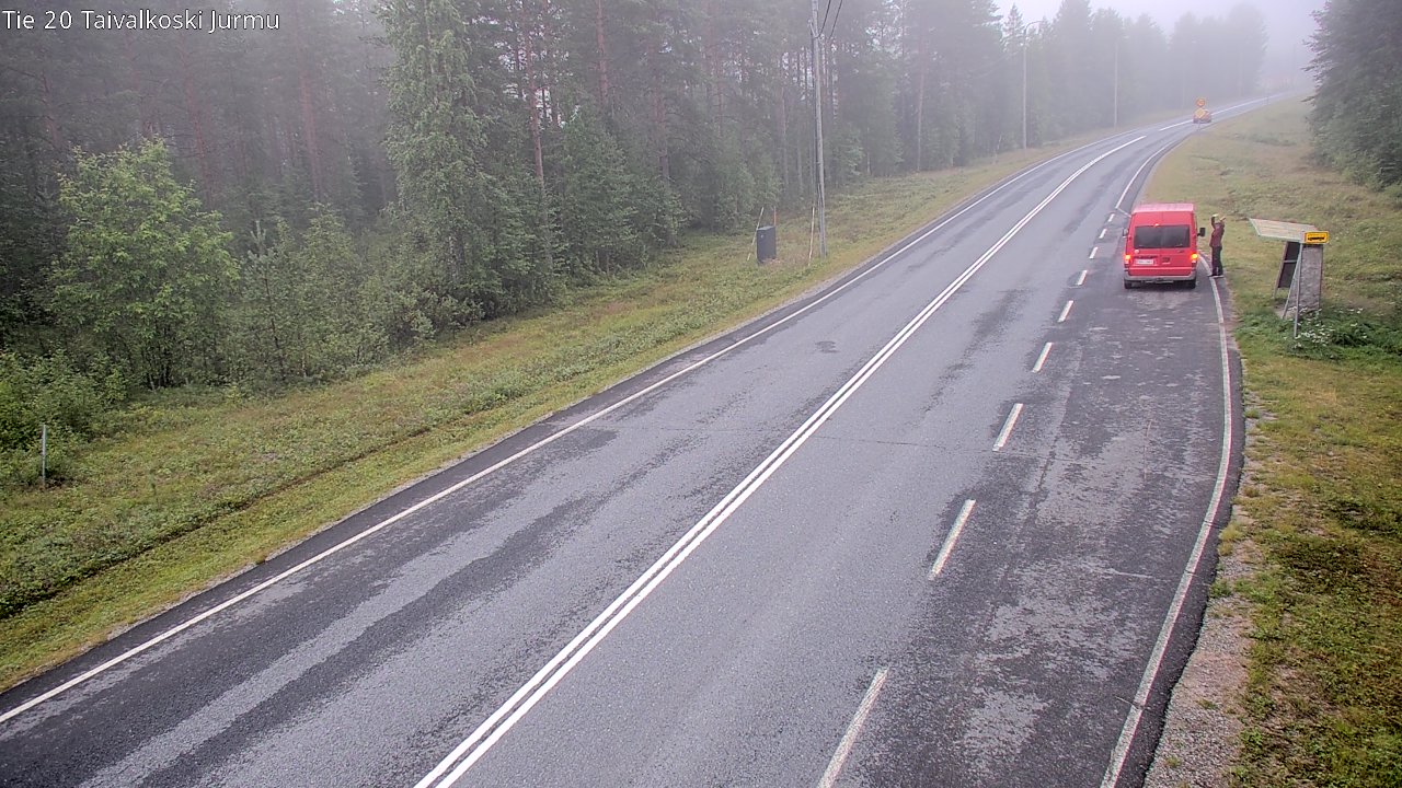 Weather Camera Image Väg 20 Taivalkoski, Jurmu, Taivalkoski, Pohjois-Pohjanmaa