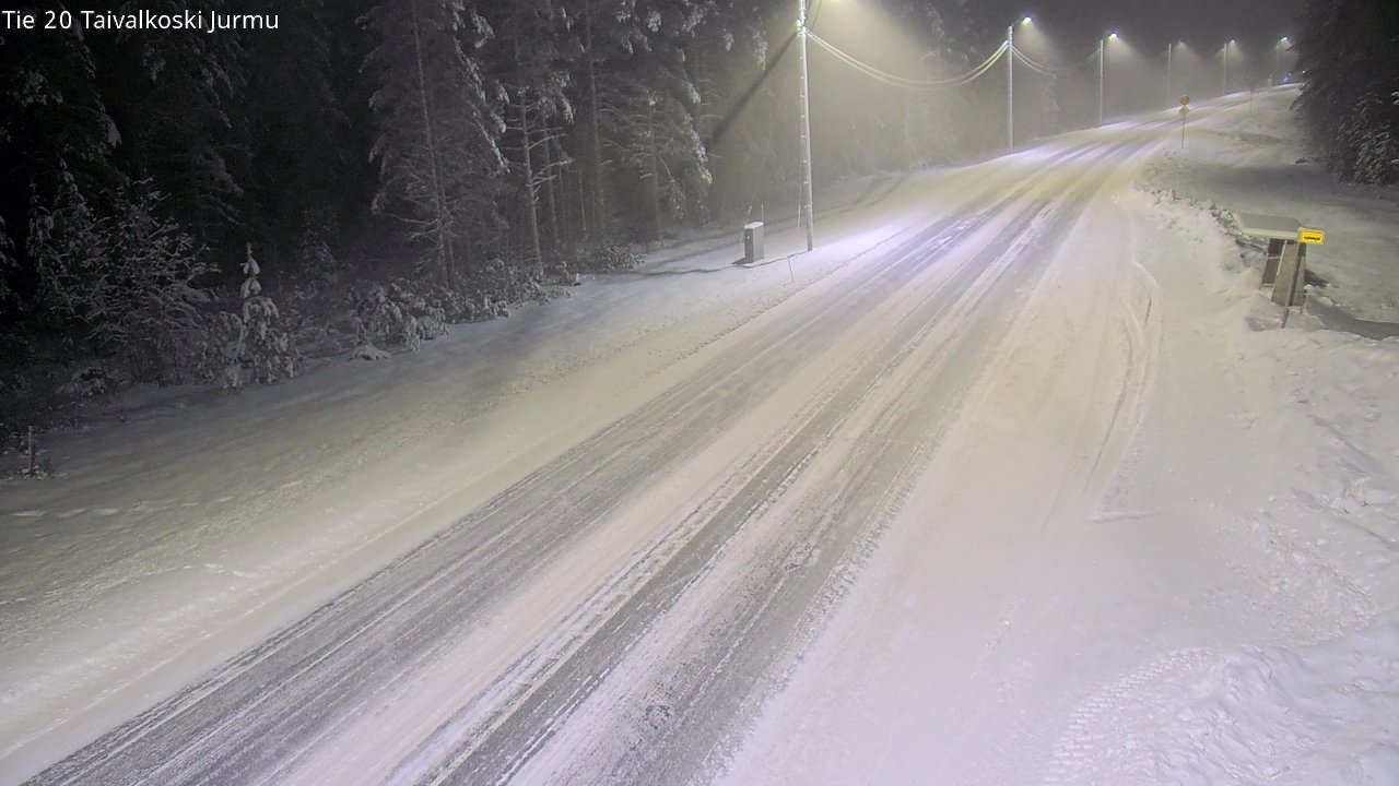 Weather Camera Image Väg 20 Taivalkoski, Jurmu, Taivalkoski, Pohjois-Pohjanmaa