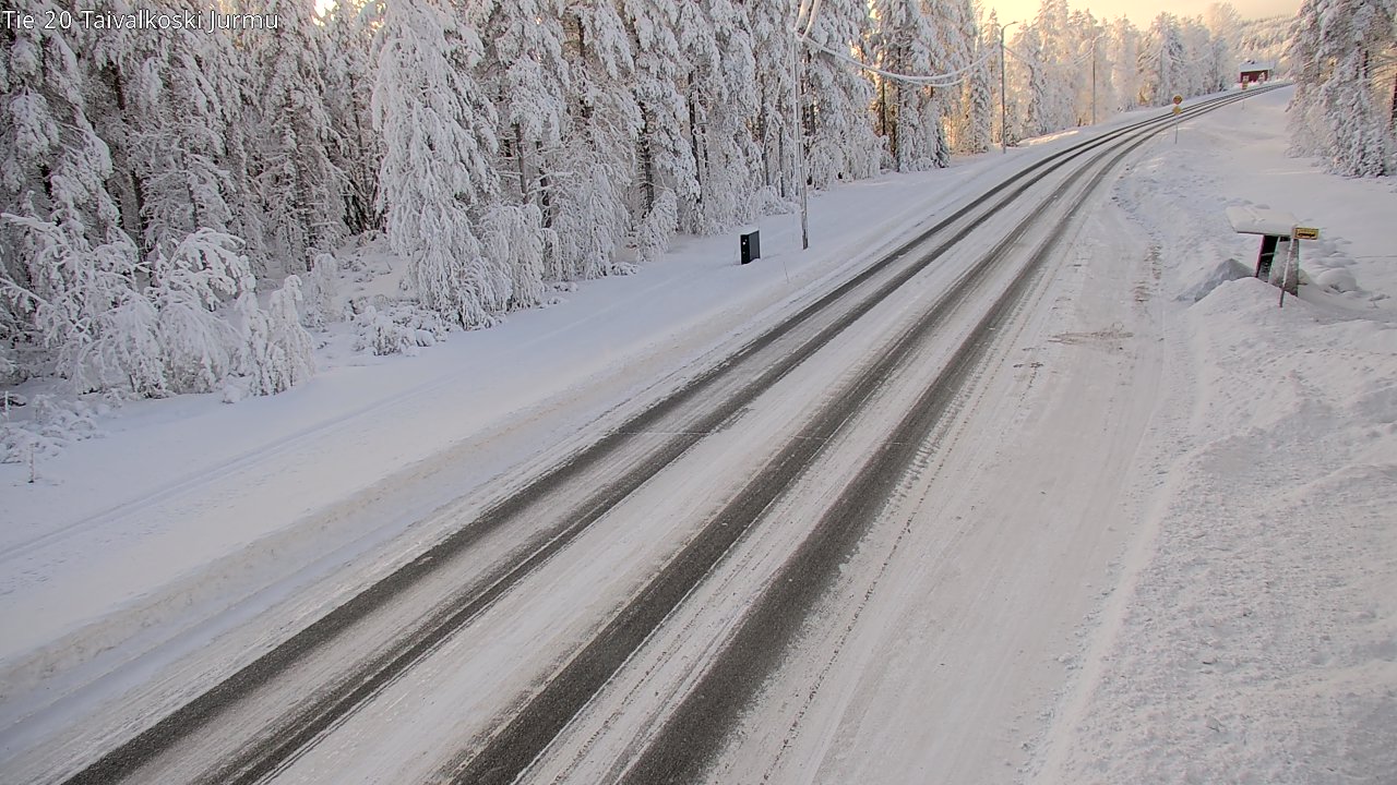 Weather Camera Image Road 20 Taivalkoski, Jurmu, Taivalkoski, Pohjois-Pohjanmaa