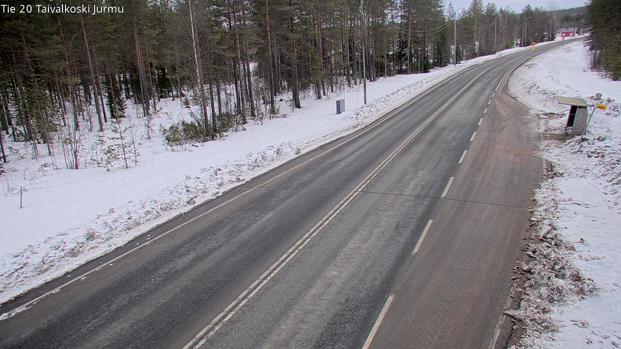 Weather Camera Image Road 20 Taivalkoski, Jurmu, Taivalkoski, Pohjois-Pohjanmaa