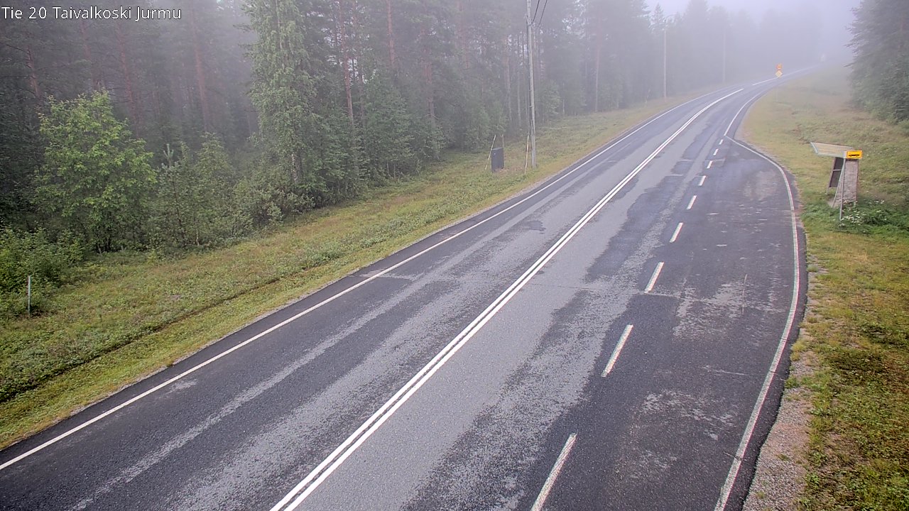 Weather Camera Image Väg 20 Taivalkoski, Jurmu, Taivalkoski, Pohjois-Pohjanmaa