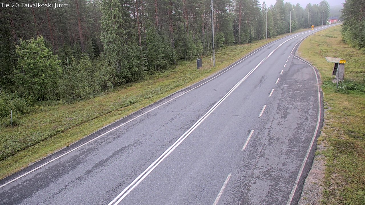 Weather Camera Image Väg 20 Taivalkoski, Jurmu, Taivalkoski, Pohjois-Pohjanmaa